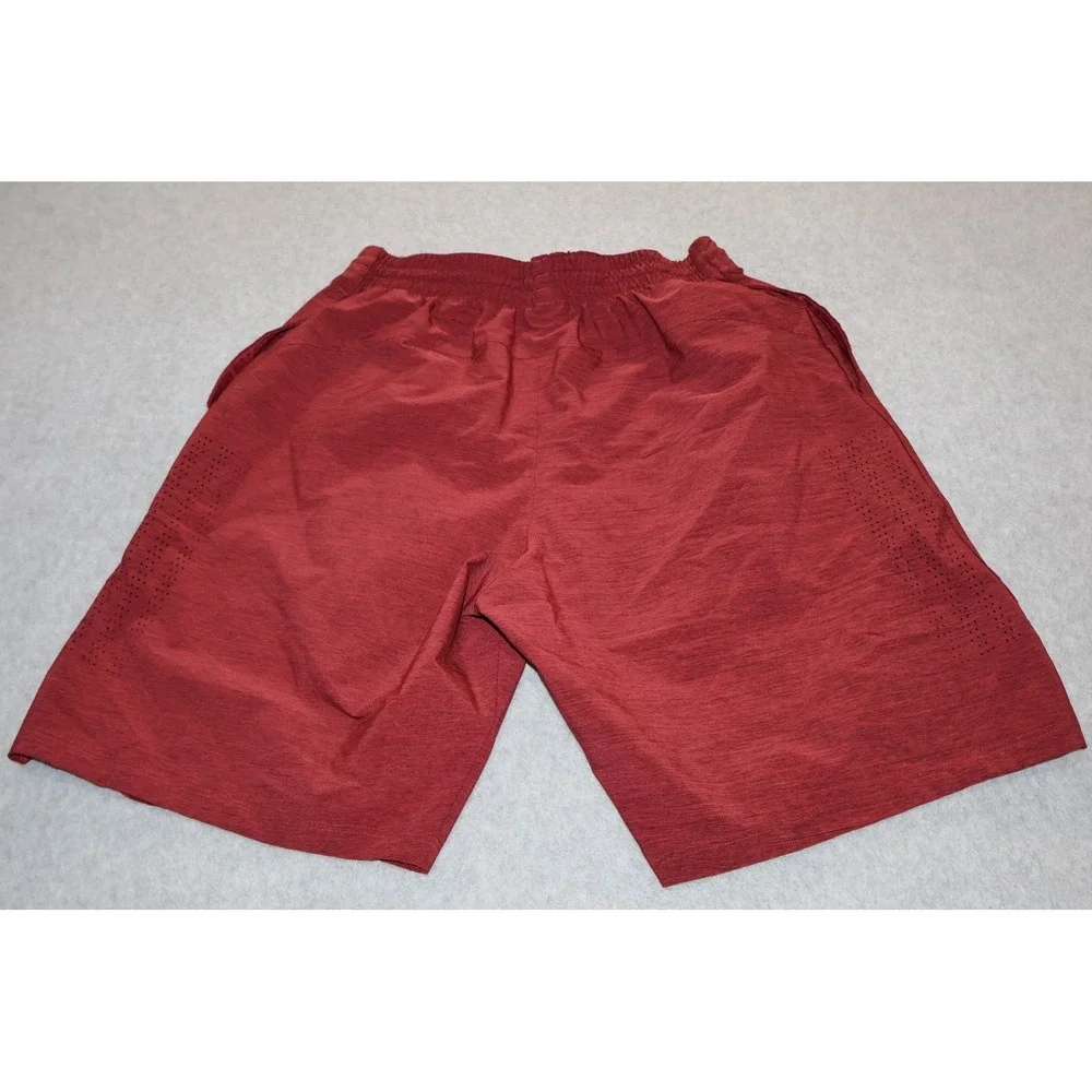 Adidas Shorts Mens Large Red Athletic Gym 9